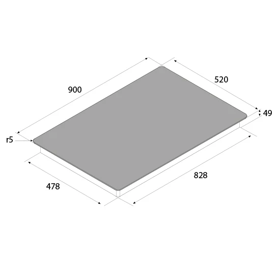 Aiforce Plus 90cm Induction Hob with 5 Zones Touch slider controls Black Glass Finish - Image 2