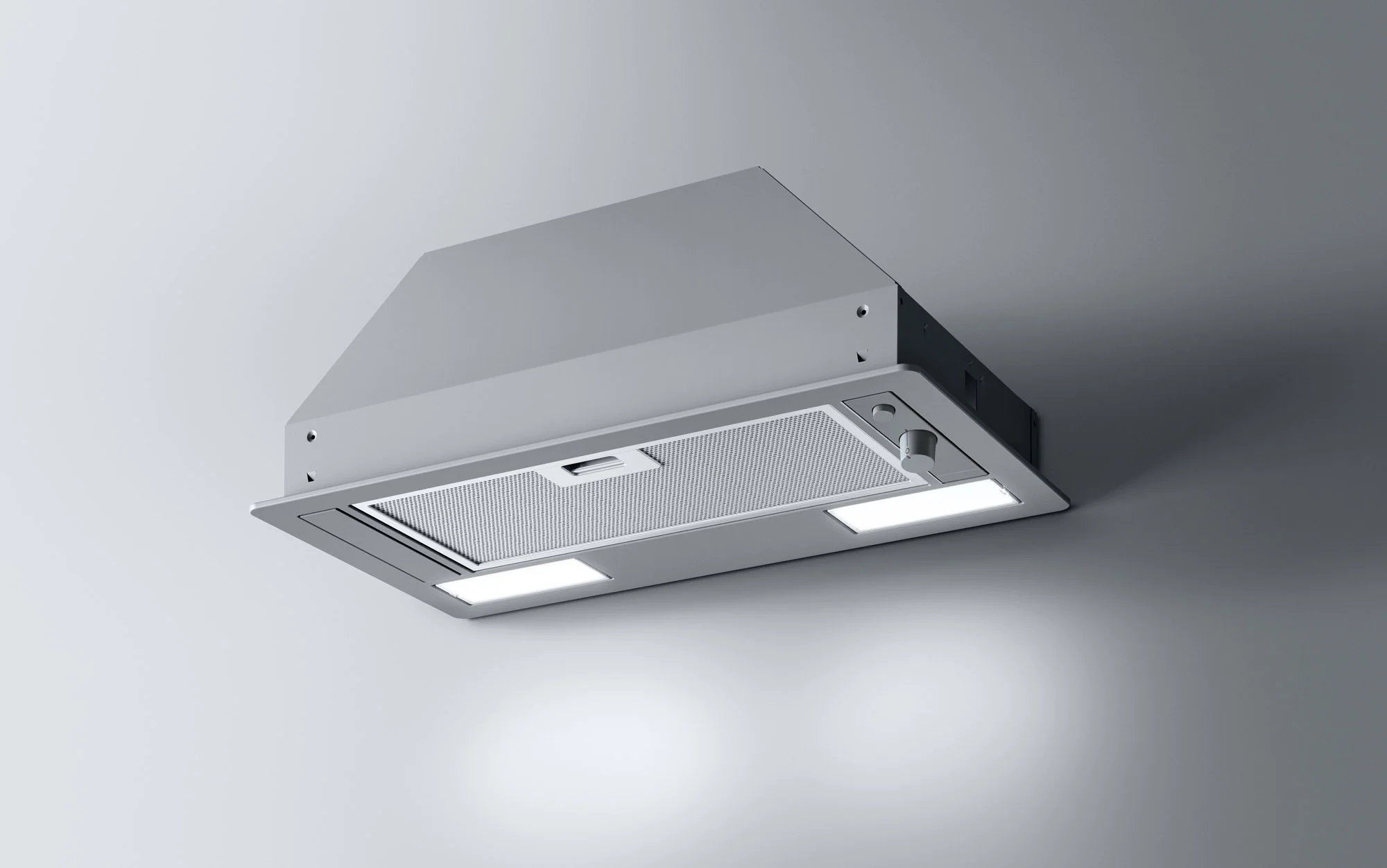 Airforce INVISIA 52cm Built In Cooker Hood with Roatating Dial Control in Stainless Steel Finish