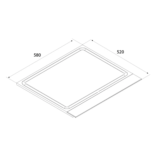 Airforce Teppanyaki 58cm Hob with Touch Slider Controls Stainless Steel & Glass Finish - Image 2