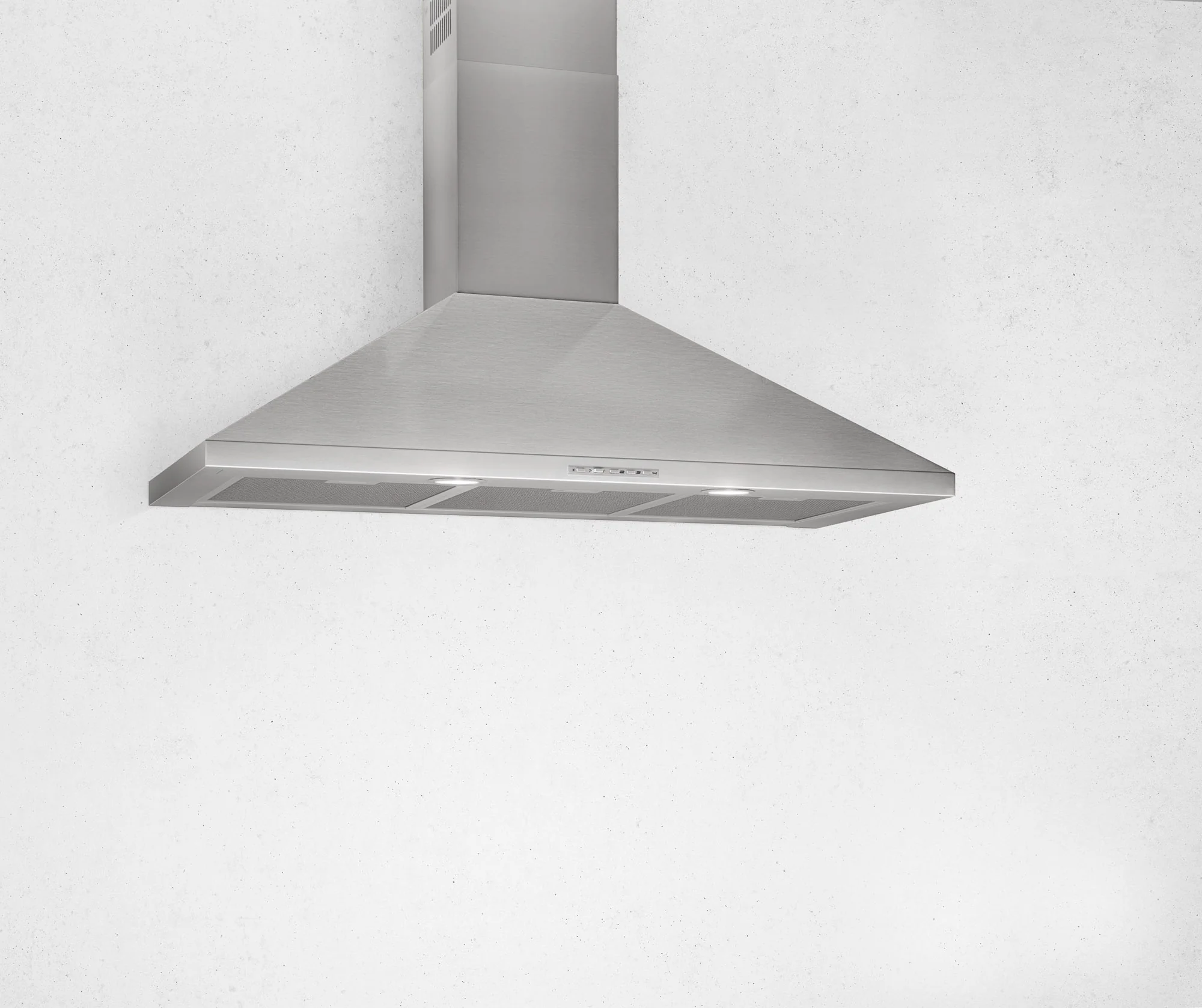 Airforce F0 S4 90cm Wall Mounted Cooker Hood Button Controls in Stainlass Steel Finish