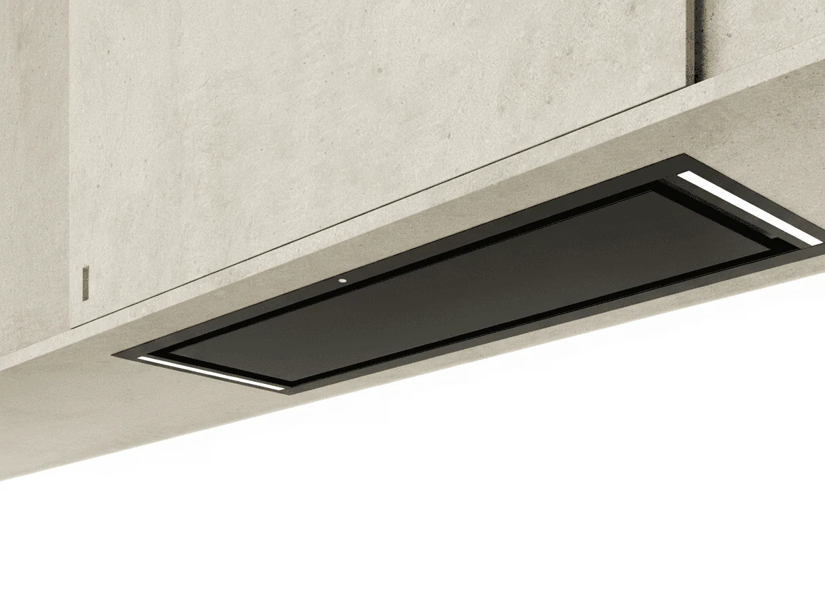 Airforce Compact-up 83cm Built-In Cooker hood with Remote control-Black Steel Finish - Image 2