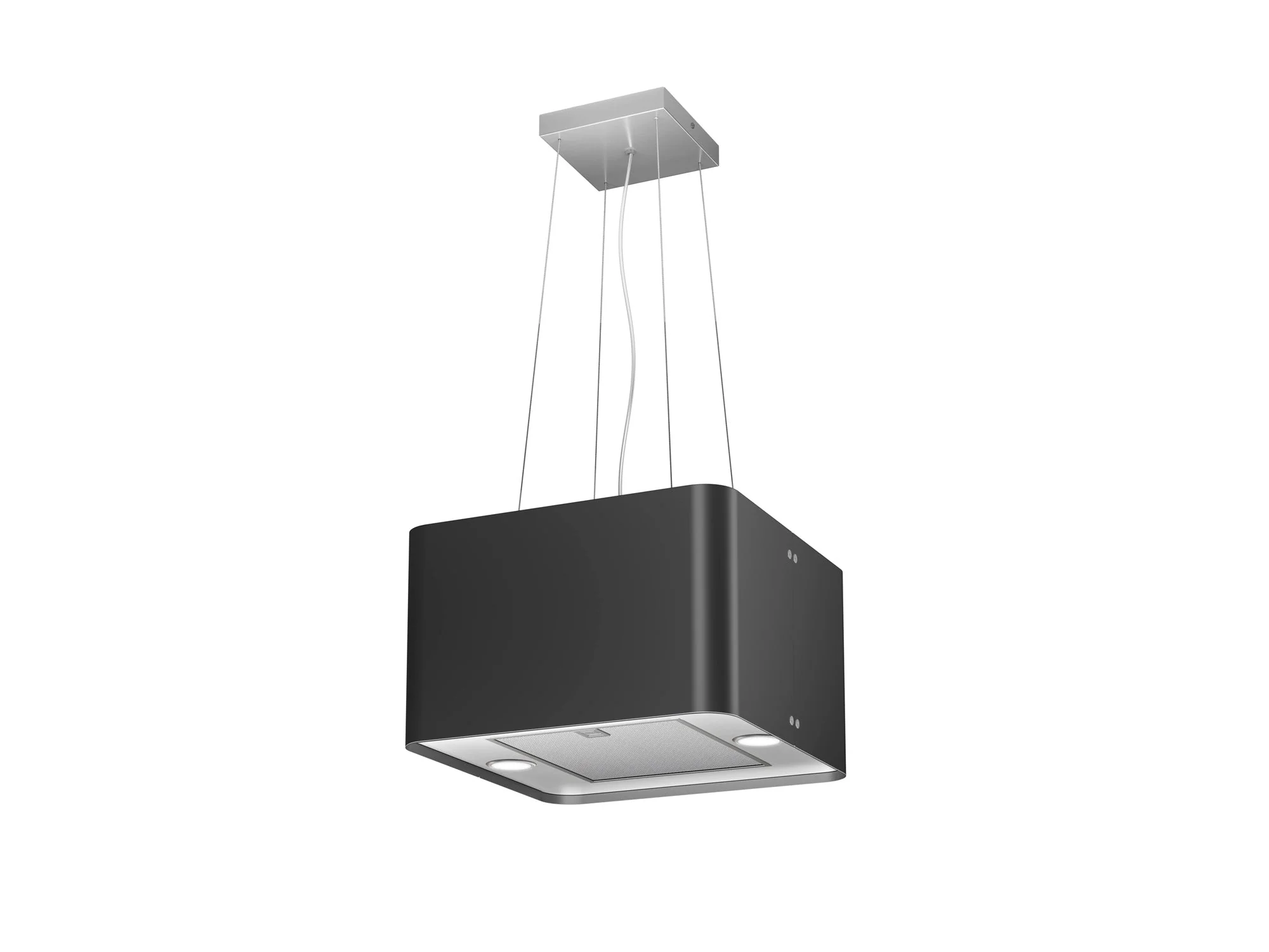 Airforce F181 45cm Black Steel Finish Island Cooker Hood with Remote Control - Image 3