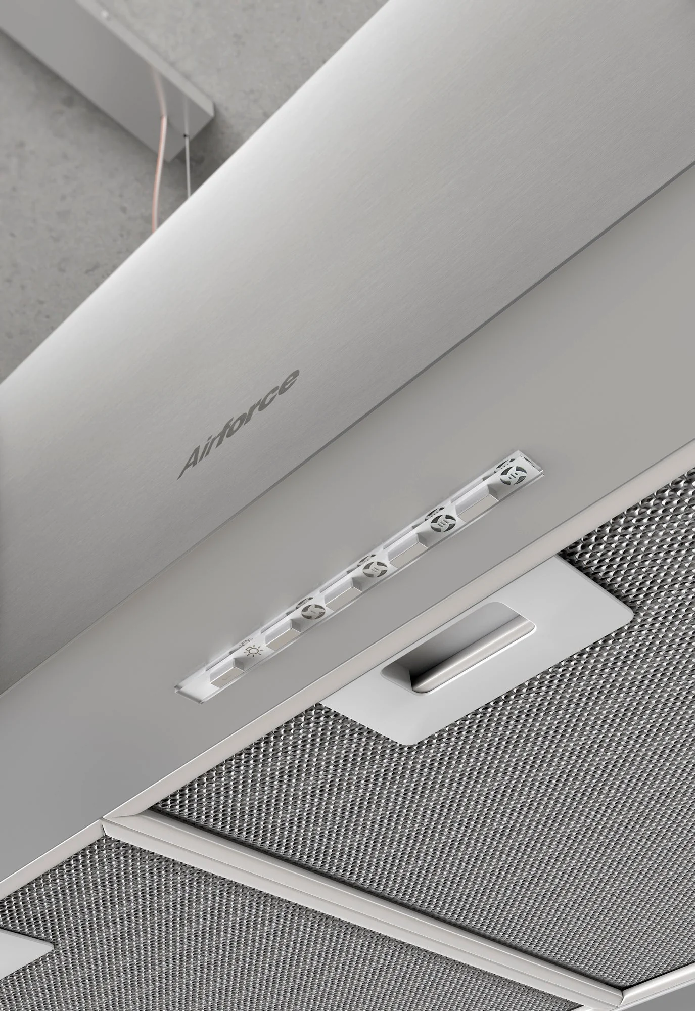 Airforce Gaia XXL 100cm Island cooker hood with touch control integra ready in Satin Black finish - Image 4