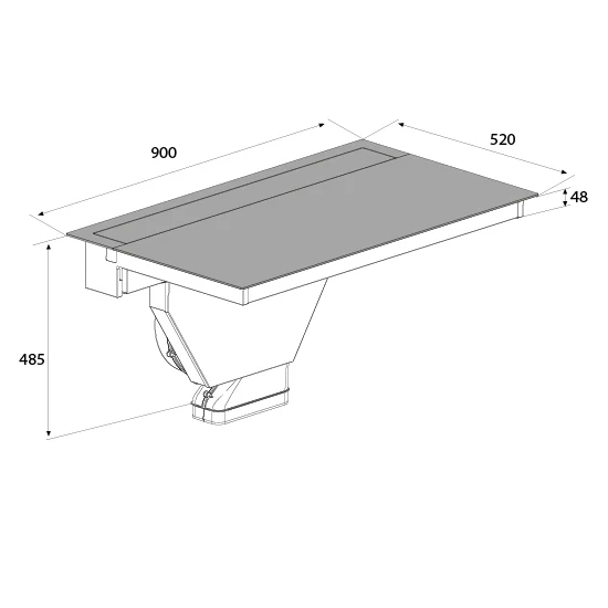 Airforce Innova Visio Plus 90cm Rear Venting Induction hob with Vertical Rear Motor- Externally Ducted-5 Year Warranty - Image 5