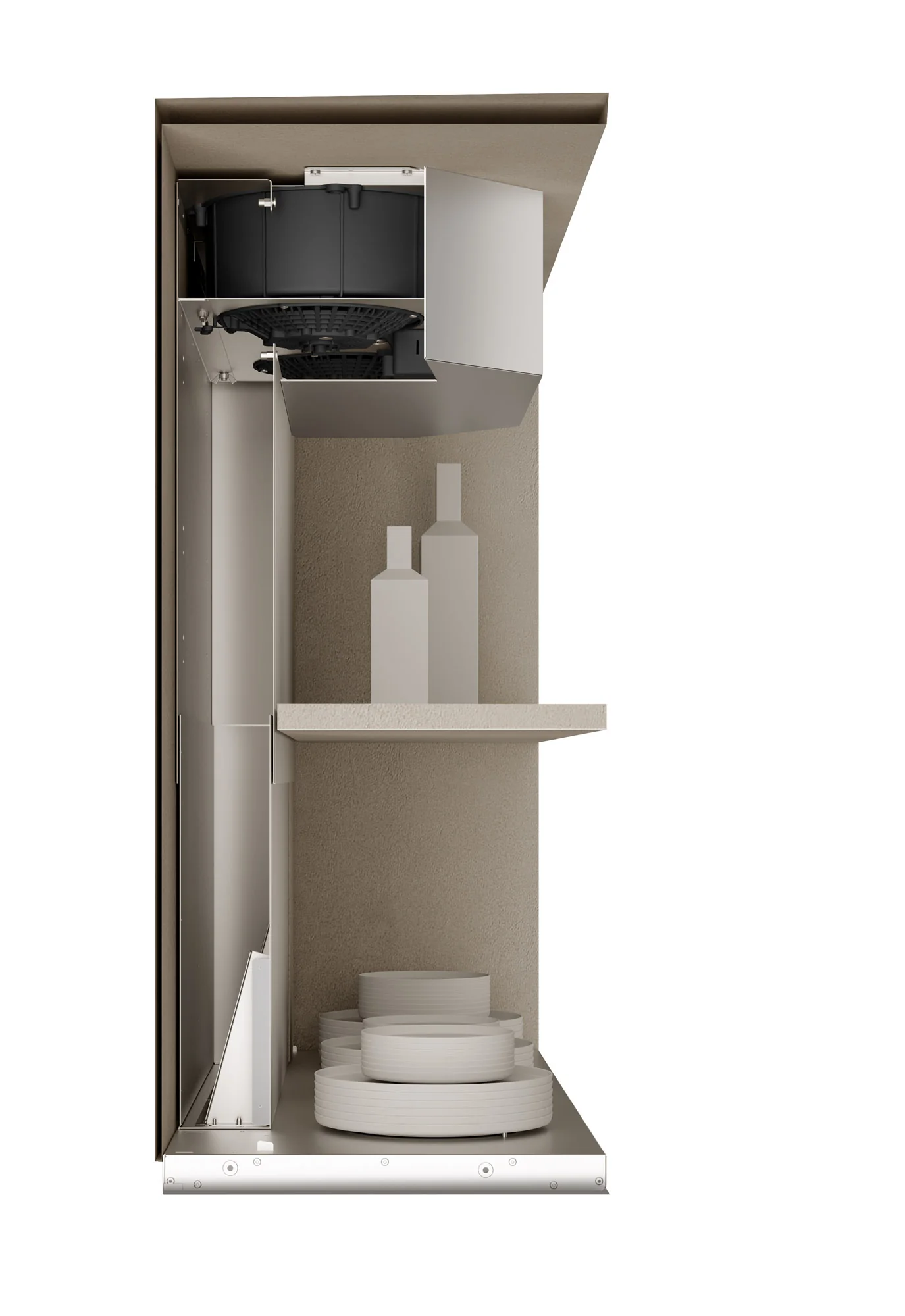 Airforce Inside In No Drop 60cm Built in Cooker Hood with Touch Controls-Stainless Steel finish - Image 3