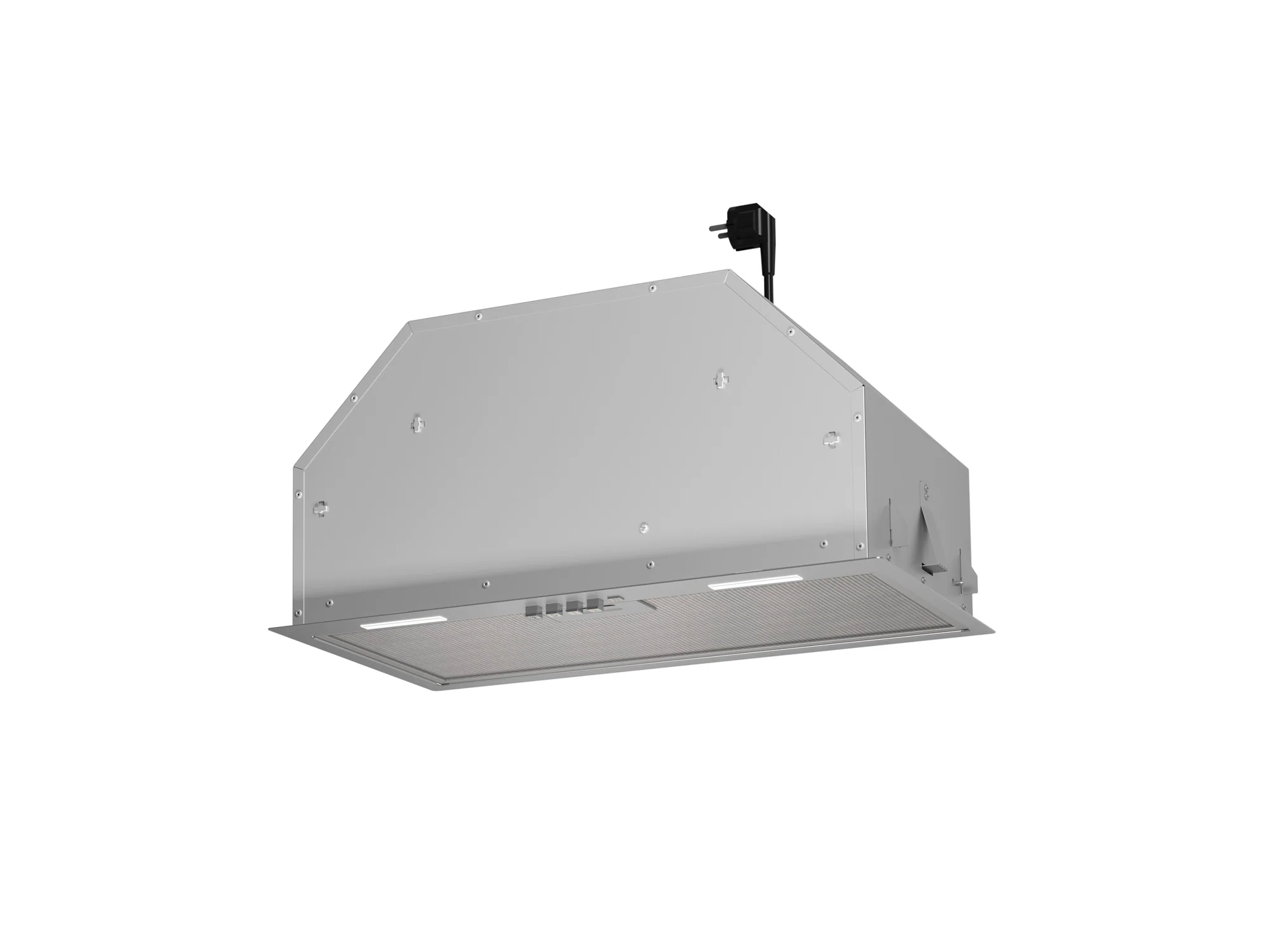 Airforce Modulo POP 52cm Built-In Cooker Hood 3 Speed Push Buttons- Stainless Steel Finish - Image 3
