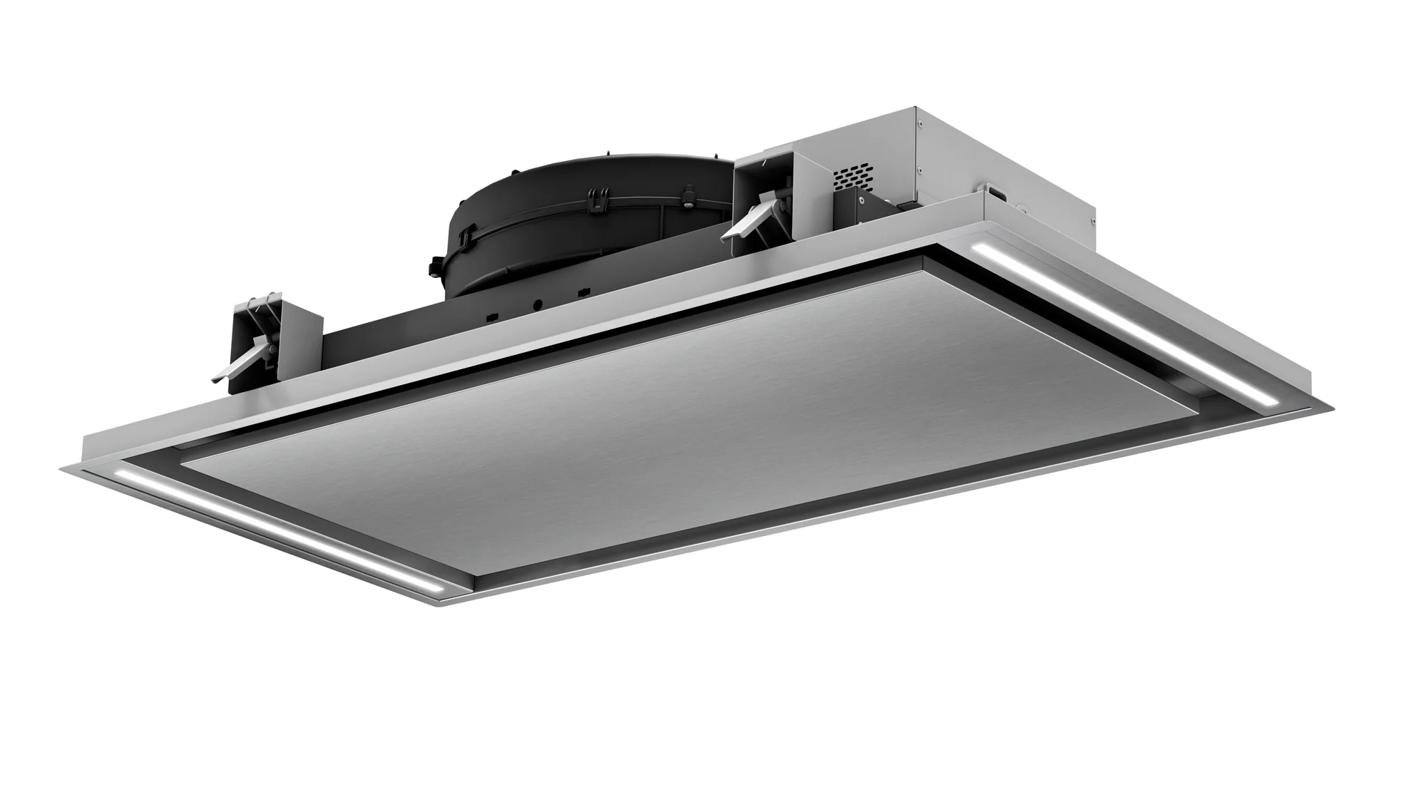 Airforce Silhouette Easy Up 100cm Ceiling Mounted Cooker hood with Flat Motor- Stainless Steel Finish - Image 3