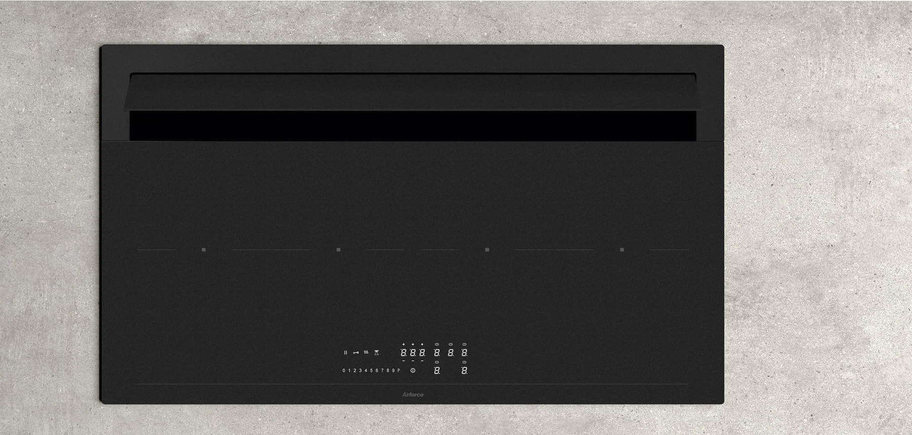 Airforce Innova Slim Plus Petra 90cm Rear Venting Induction hob with On-Board Motor-Externally Vented- 5 Year Warranty.