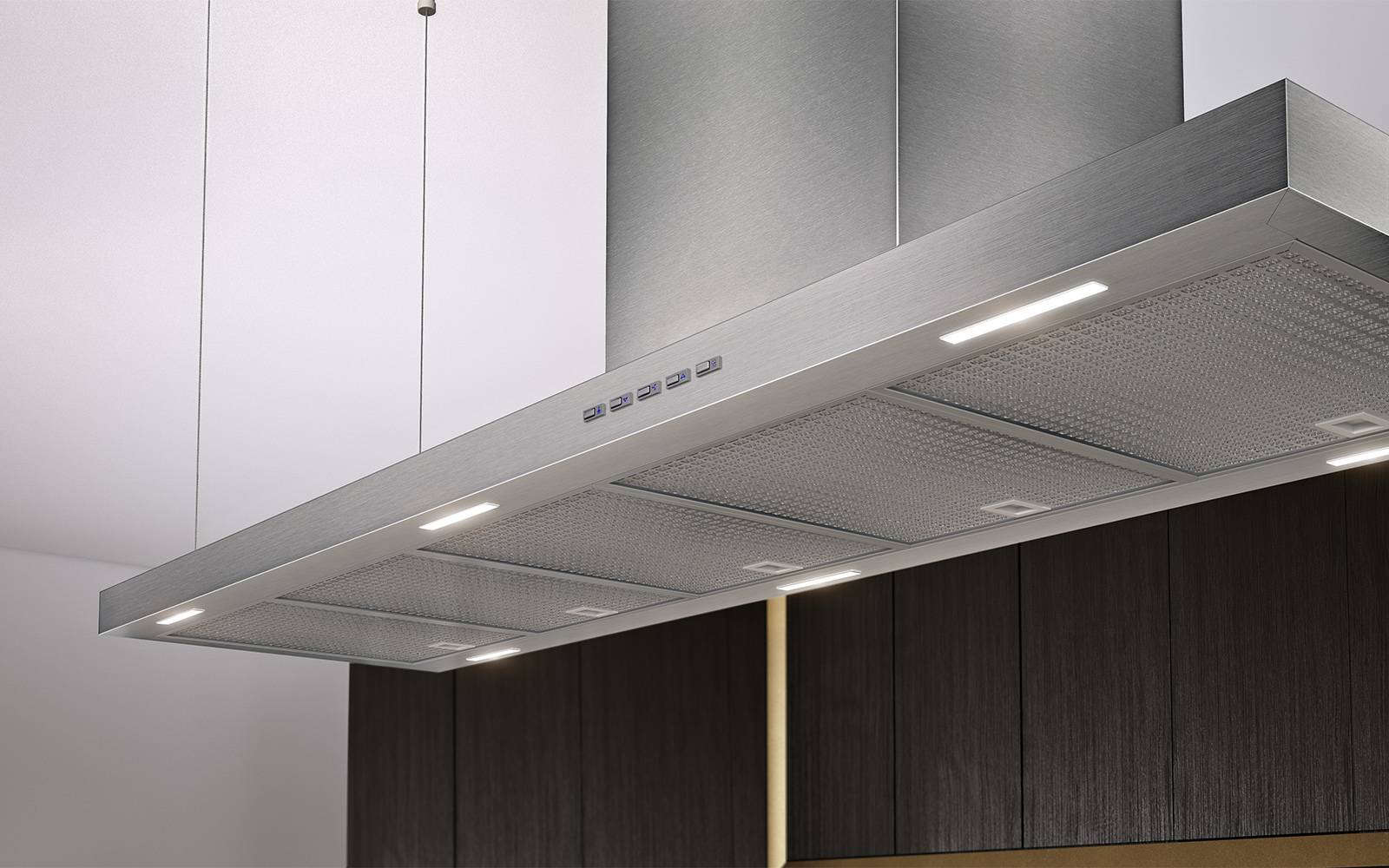 Airforce T-INK 145cm Island Cooker hood in Stainless Steel - Front & Rear Touch Control - Image 3
