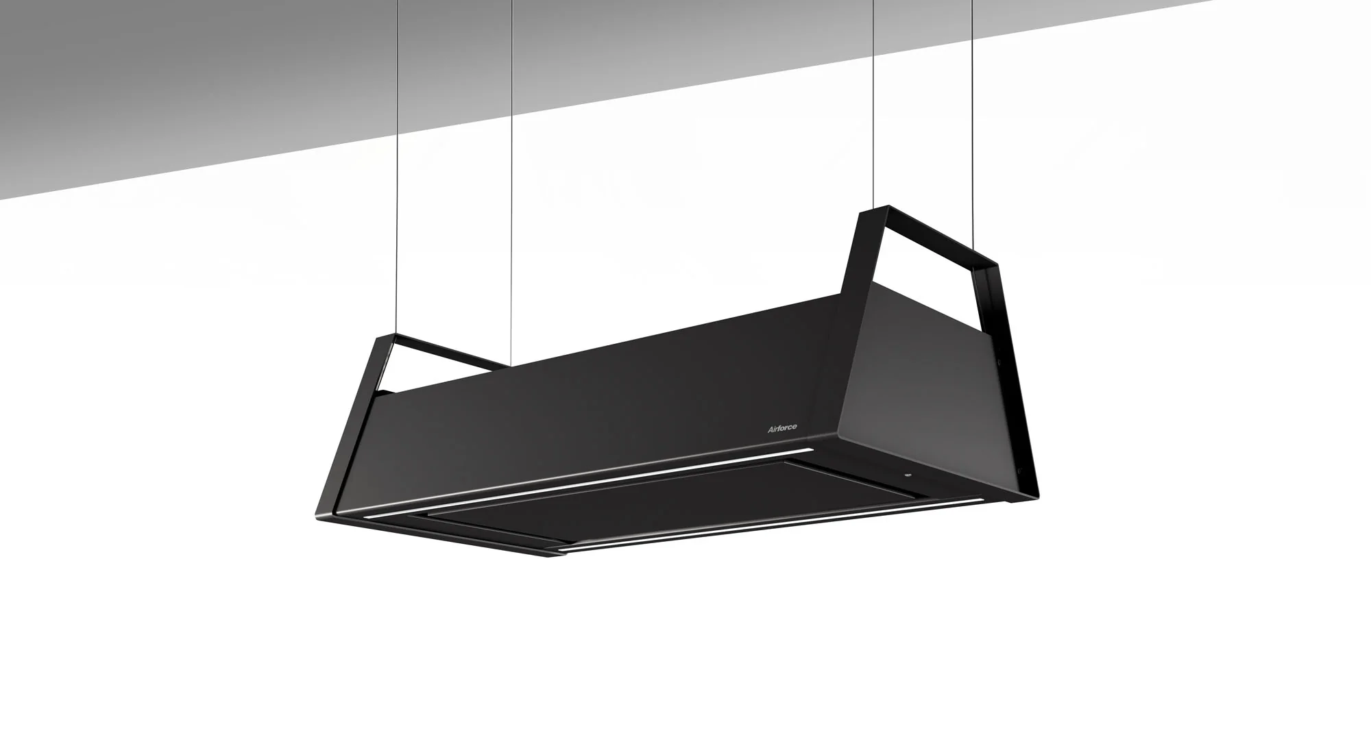 Airforce TATA 90cm Island Cooker Hood Touch Control in Anthracite Steel Finish - Image 2