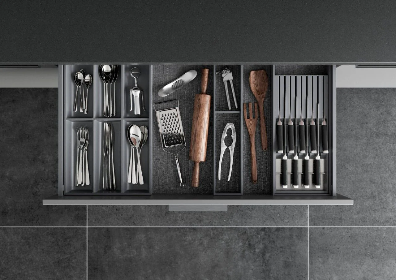 Blum AMBIA-LINE Cutlery Insert Kit - Orion Grey ALC.45.110P.OG - Image 5