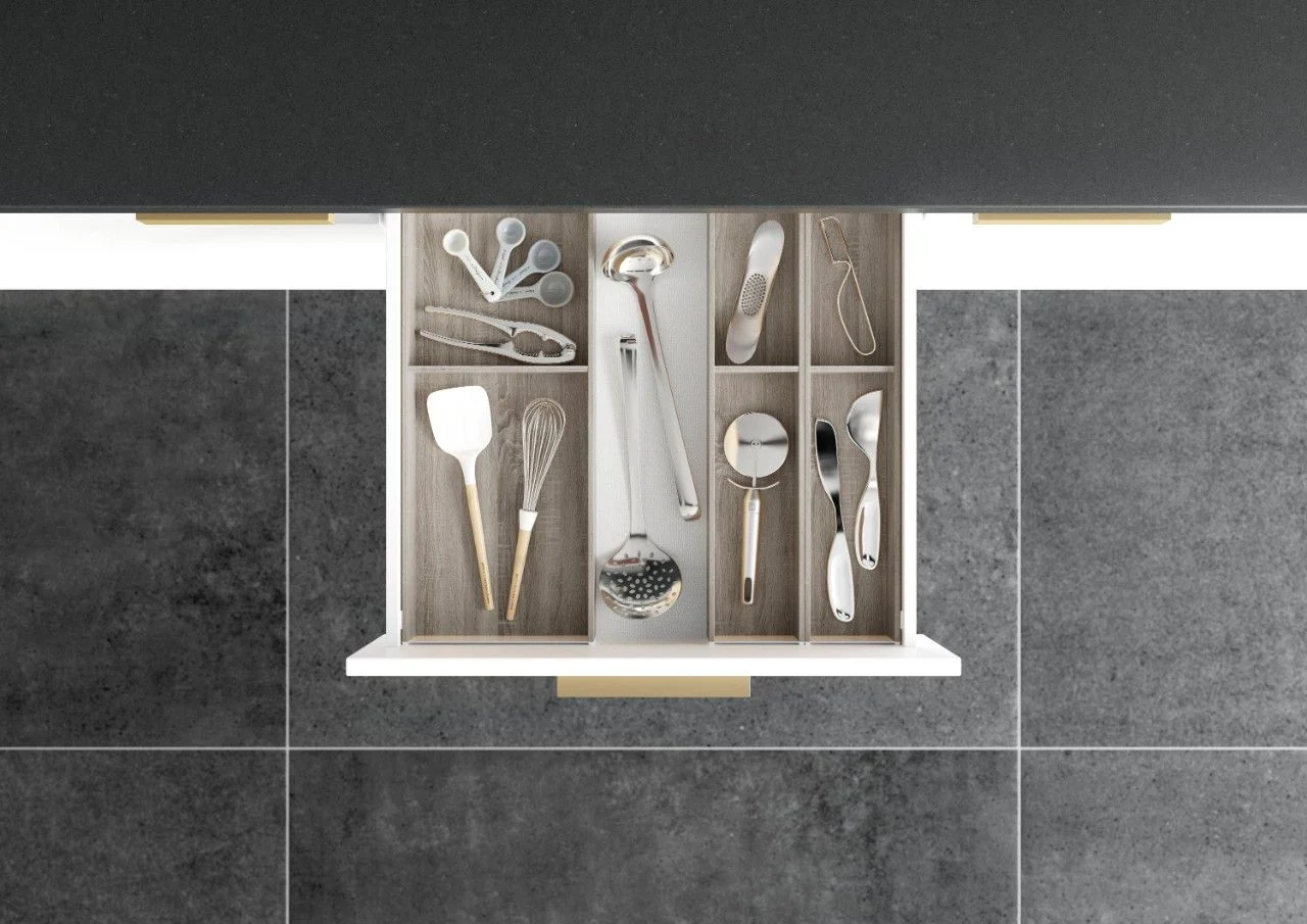 Blum AMBIA-LINE Utensil Insert Kit - Bardolino Oak ALU.45.110P.BO - Image 3