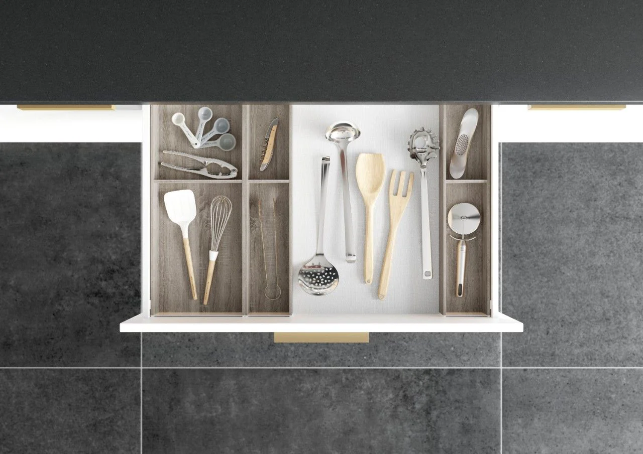 Blum AMBIA-LINE Utensil Insert Kit - Bardolino Oak ALU.45.110P.BO - Image 4
