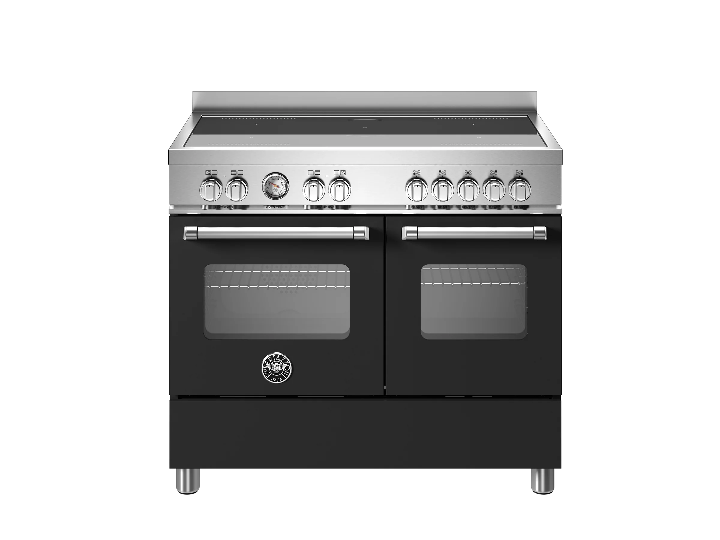 Bertazzoni 100 cm induction top electric double oven Master Series-Nero Matt (Black)