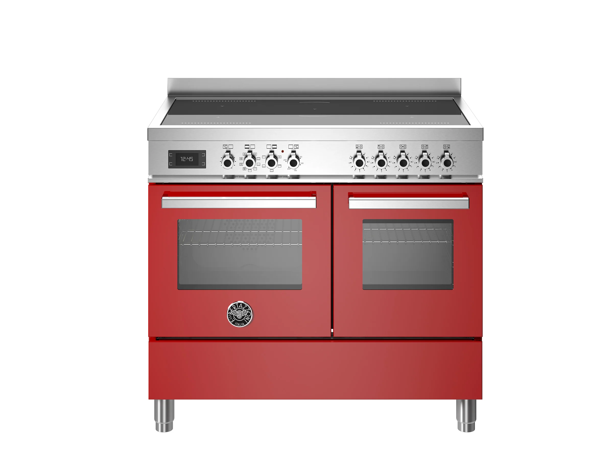 Bertazzoni 100 cm induction top electric double oven Professional Series-Rosso (Red)