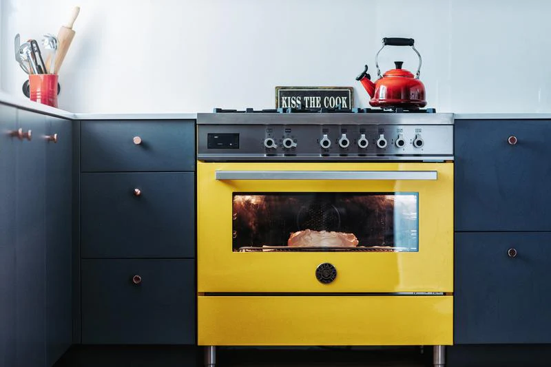 Bertazzoni 90 cm 6-Burner, Electric Oven Professional Series- Giallo (Yellow) - Image 3