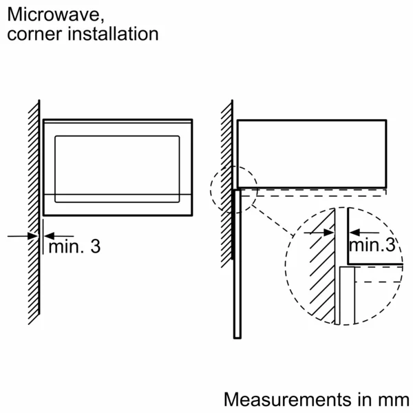 Bosch Series 4 Built-in Microwave 38cm Black BFL523MB0B - Image 7