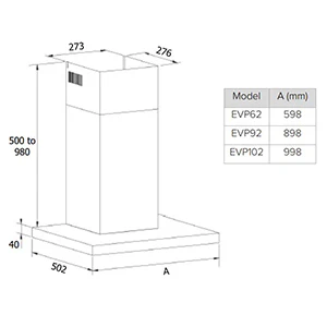 CDA EVP62SS Linear extractor - Image 2