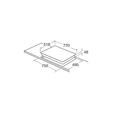 CDA HC7621FR Five zone ceramic hob - Image 2