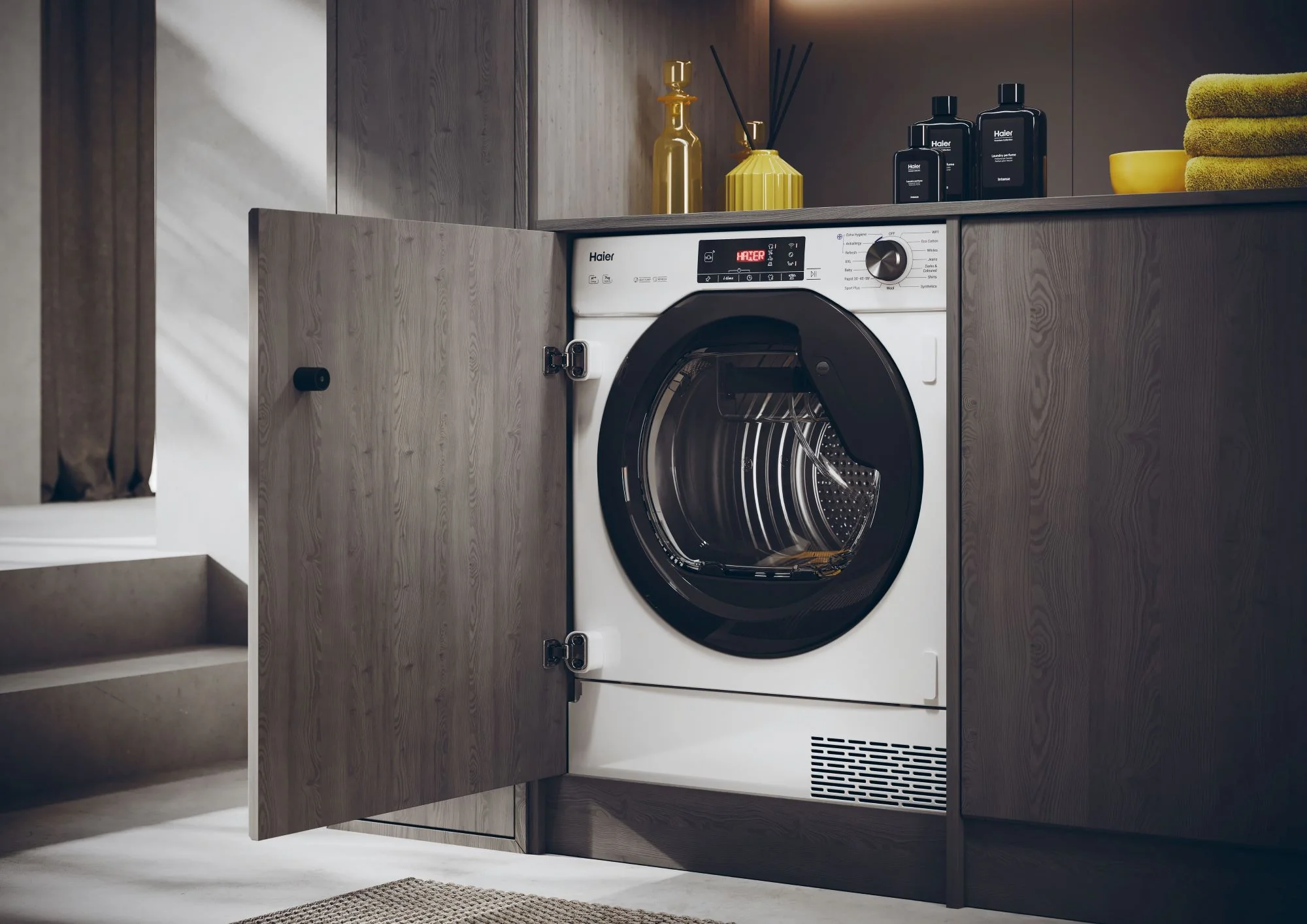 Haier HDBI H7A2TBEX-80 Built in 7kg Heat Pump Tumble Dryer-White - Image 3