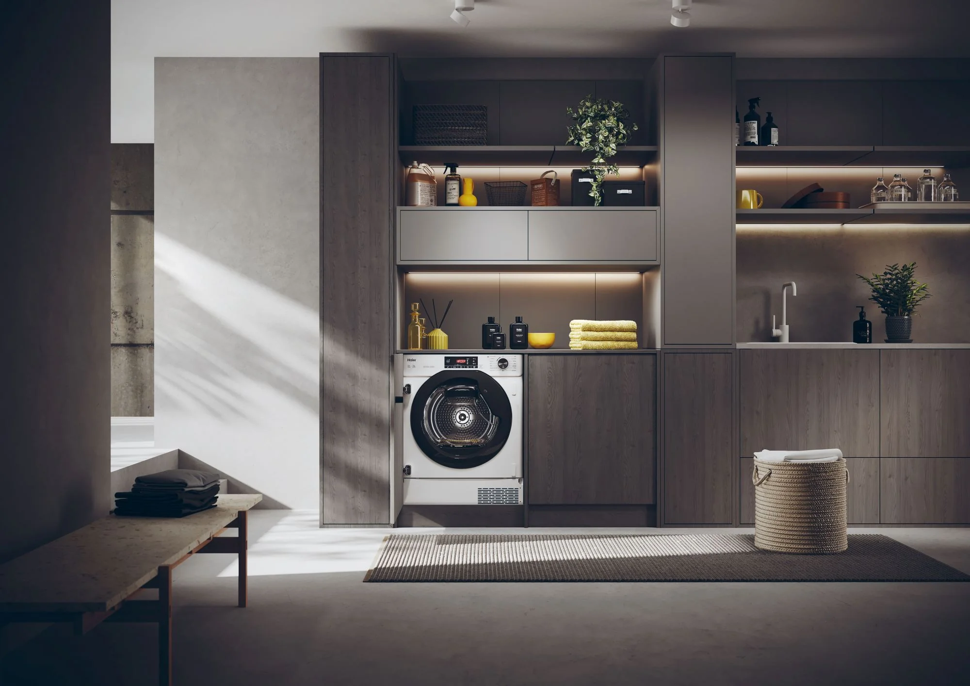 Haier HDBI H7A2TBEX-80 Built in 7kg Heat Pump Tumble Dryer-White - Image 9