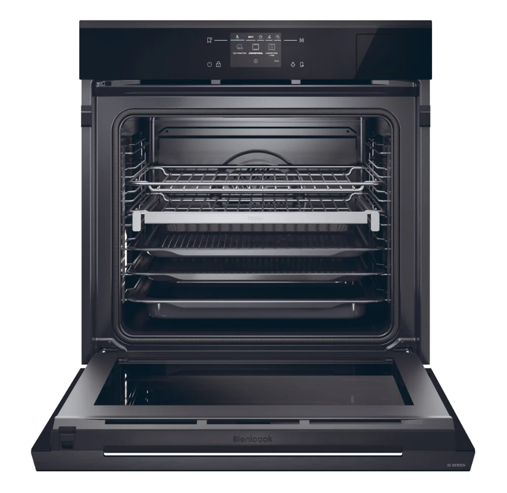 Haier H6 ID68CSYTB1 60cm Series 6 Multi-Function Wi-Fi Oven with Steam-AIRFRY, WIRELRESS PROBE- Black - Image 5