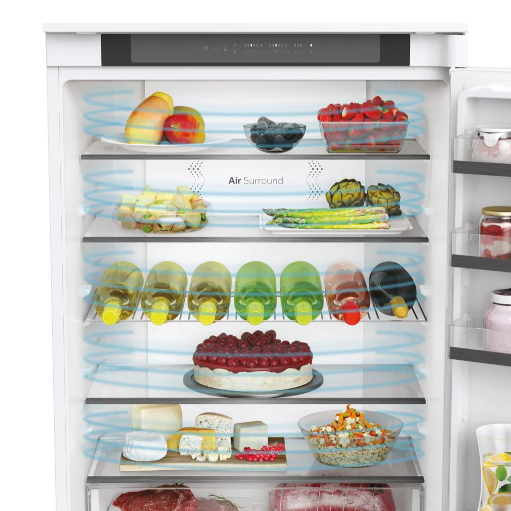 Haier HBW5719EK 193cm 70:30 70cm Wide No Frost Built-In Fridge Freezer-White - Image 3