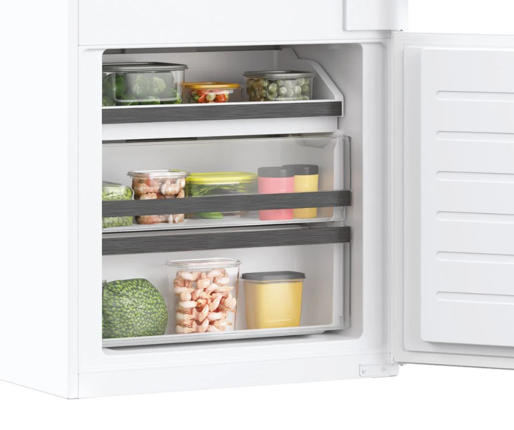 Haier HBW5719EK 193cm 70:30 70cm Wide No Frost Built-In Fridge Freezer-White - Image 4
