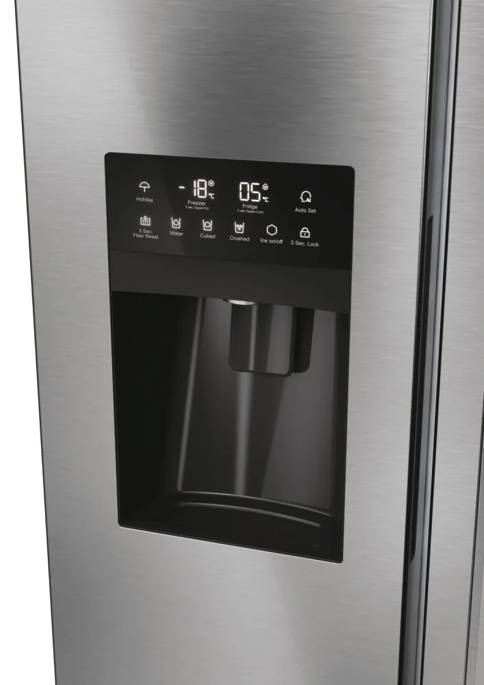 Haier HSR5918DIMP(UK) 177cm American Frigde Freezer No Frost Platinum Inox Finish - Image 3