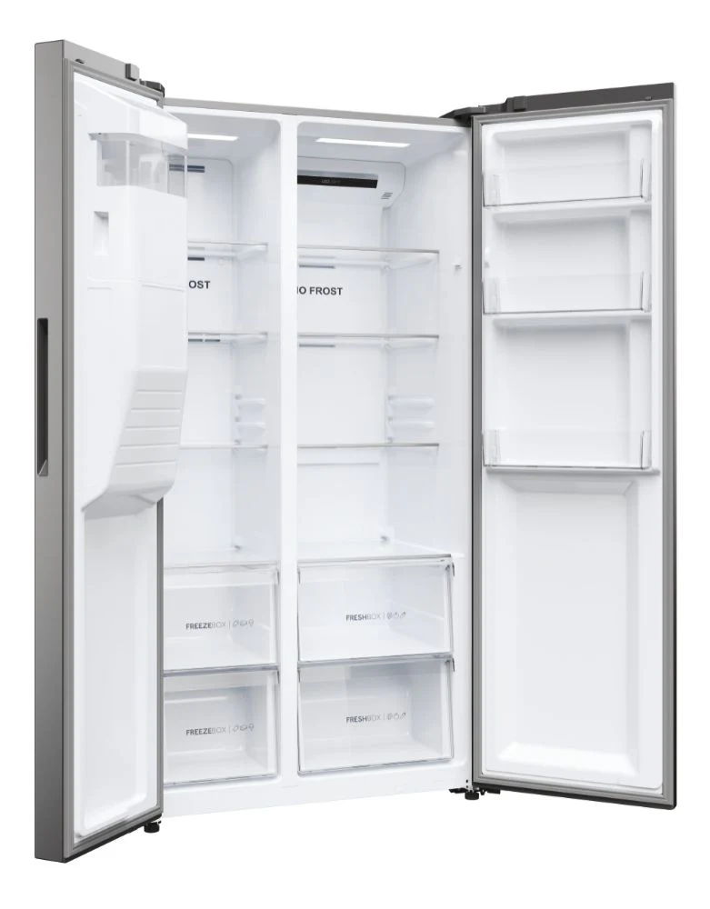 Haier HSR5918DIMP(UK) 177cm American Frigde Freezer No Frost Platinum Inox Finish - Image 9