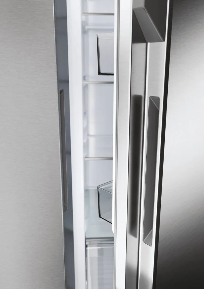 Haier HSR5918DNMP(UK) 90 CM, Side By Side Fridge Freezer Platinum Inox Finish - Image 4