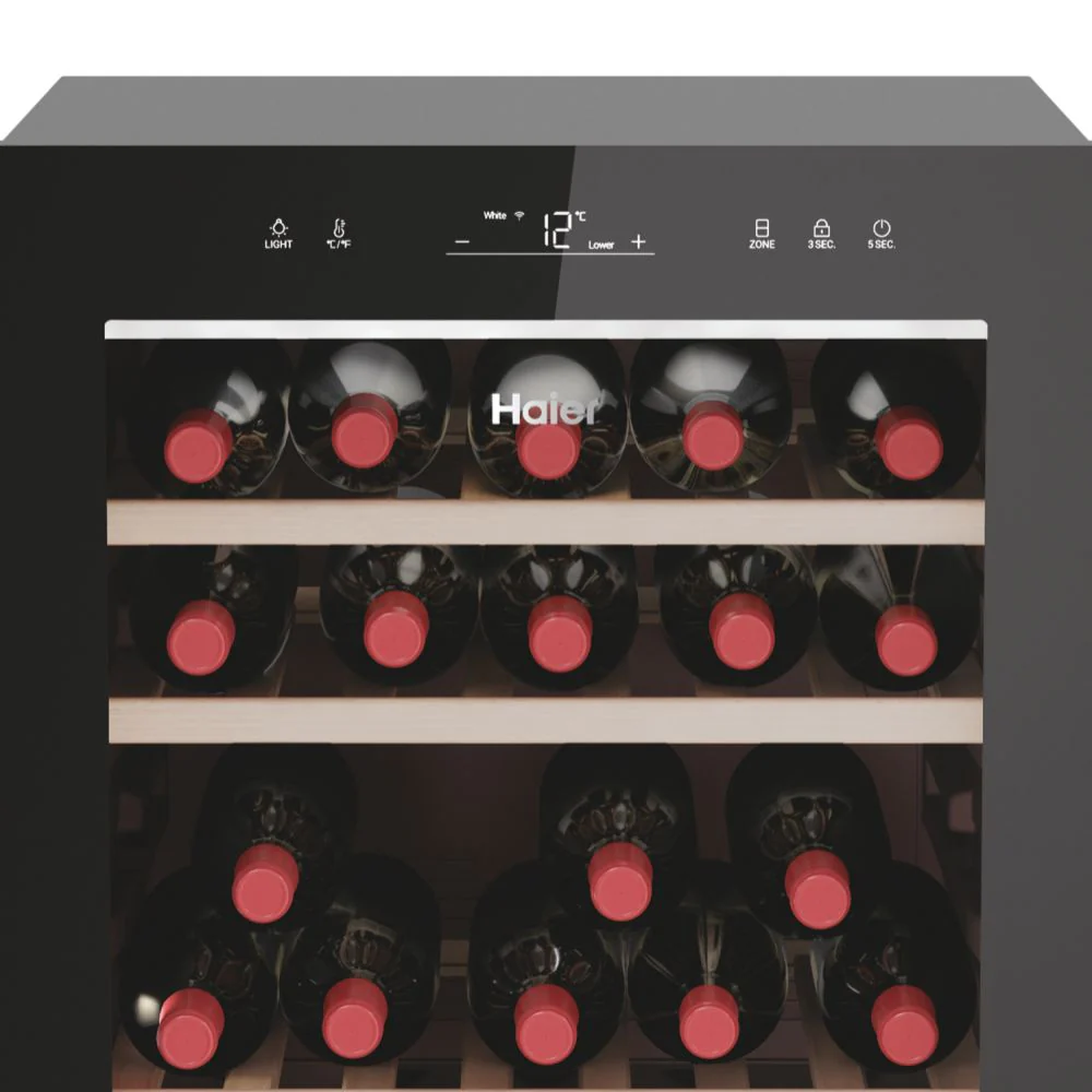 Haier HWS77GDAU1(UK) 50cm Freestanding 77 Bottle Wine Fridge - Image 3