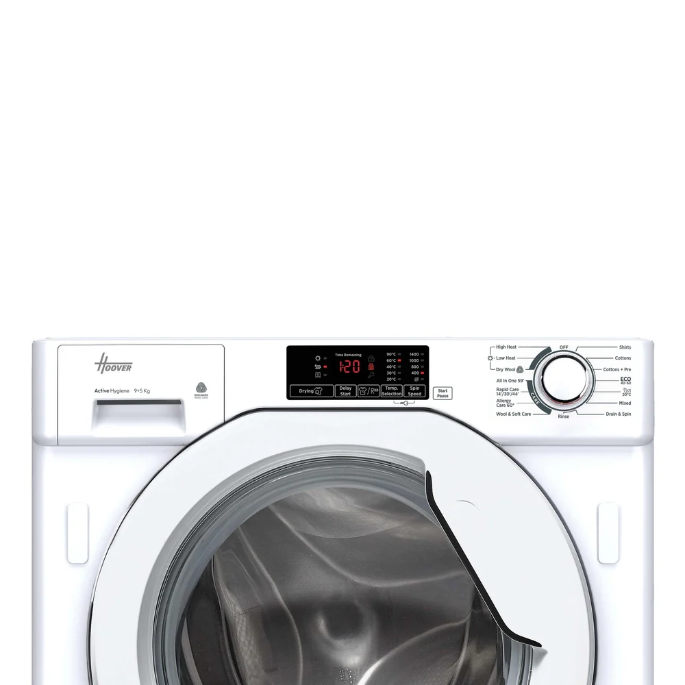 Hoover HBD 495D13-80 9/5kg Integrated Washer Dryer-White - Image 3