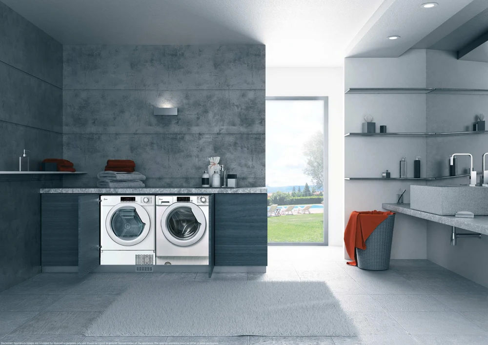 Hoover HBWS 48D1W4J-80 Integrated 8kg Washing machine-White - Image 3