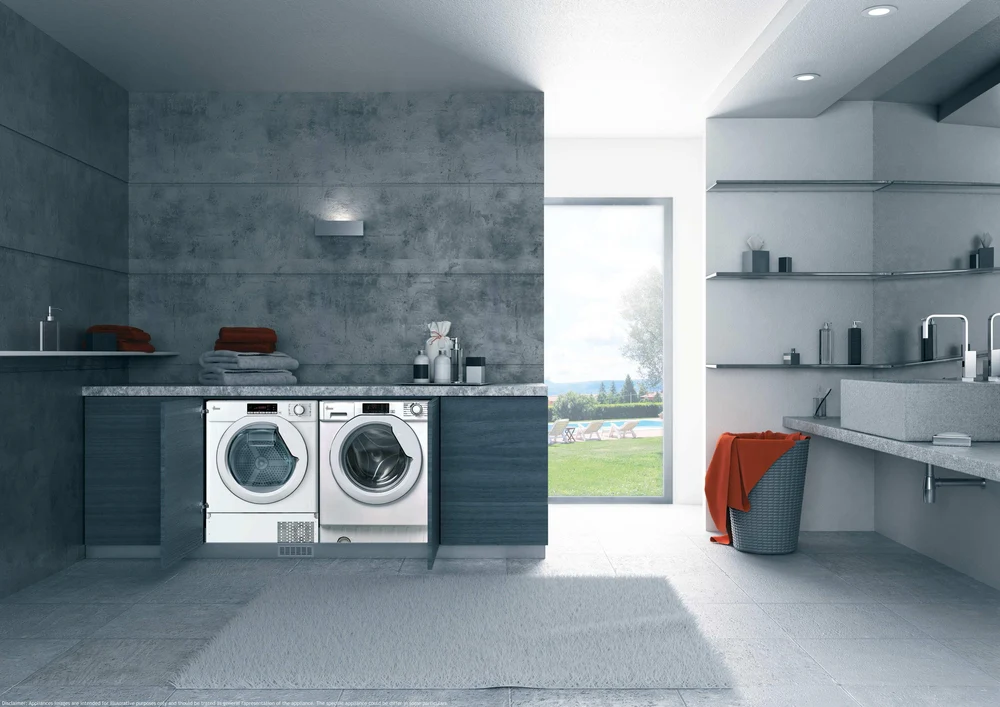 Hoover HBWS 49D1W4J-80 9Kg Integrated Washing machine-White - Image 3