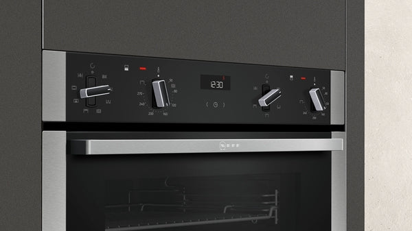 NEFF N50 BUILT-IN DOUBLE OVEN STAINLESS STEEL U1ACE2HN0B - Image 4