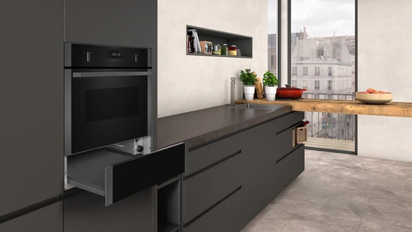 NEFF N50 BUILT-IN WARMING DRAWER 14CM GRAPHITE-GREY N1AHA01G0B - Image 3
