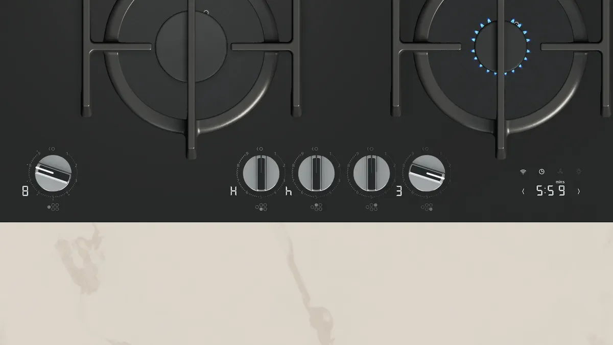 NEFF T29RHS4S0 N90 Gas hob 90 cm Tempered glass, Black - Image 3