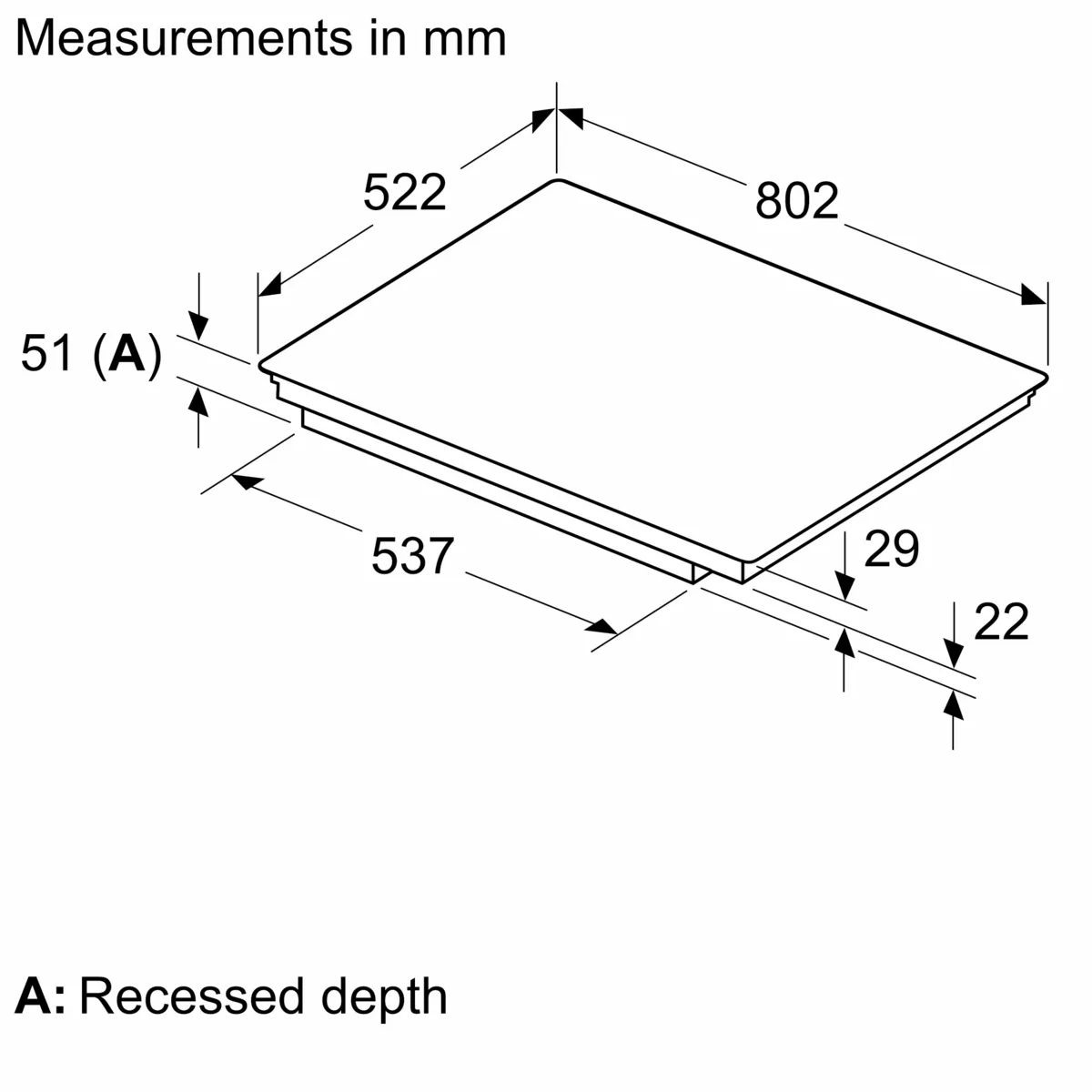 NEFF T68FUV4L0 N90 Induction hob 80 cm surface mount without frame - Image 9