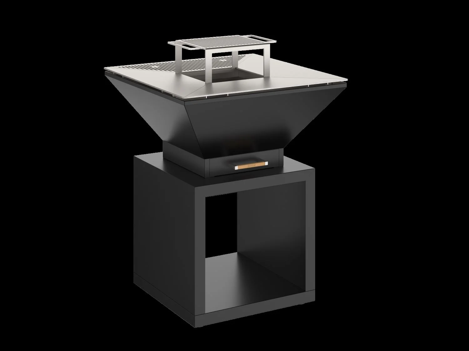 Oveneat OFP-WV-0027G Charcoal Grey Wood Fired BBQ Countertop Unit includes Cover,Cooking grill & Grilled Plate - Image 4