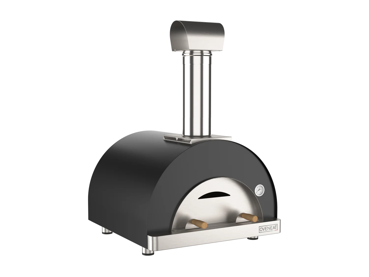 Oveneat WRX-2VG Charcoal Grey Wood Fired Double Pizza Oven with Stainless Steel Door. Includes brazier & pizza peel. - Image 2