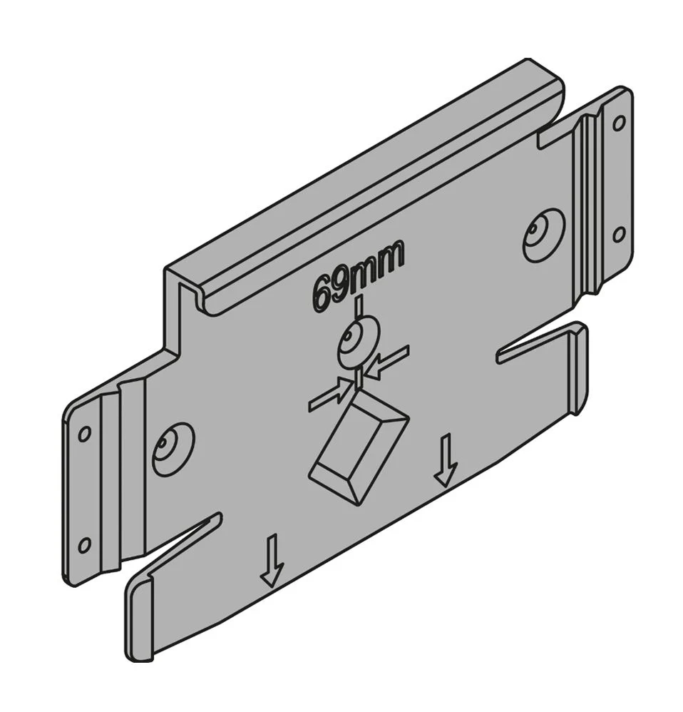 SERVO-DRIVE Flex Mounting Plate For Dishwashers Z10C5005